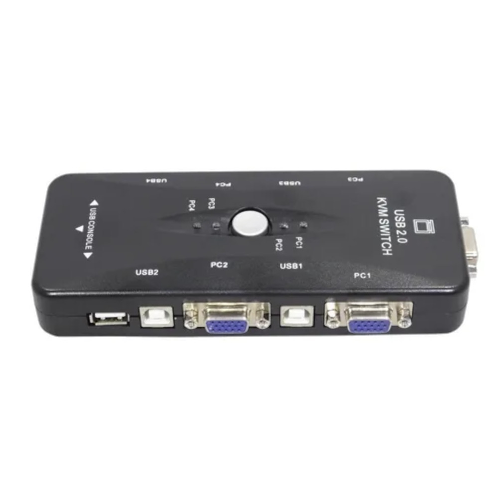 Chaveador KVM USB 4 Portas