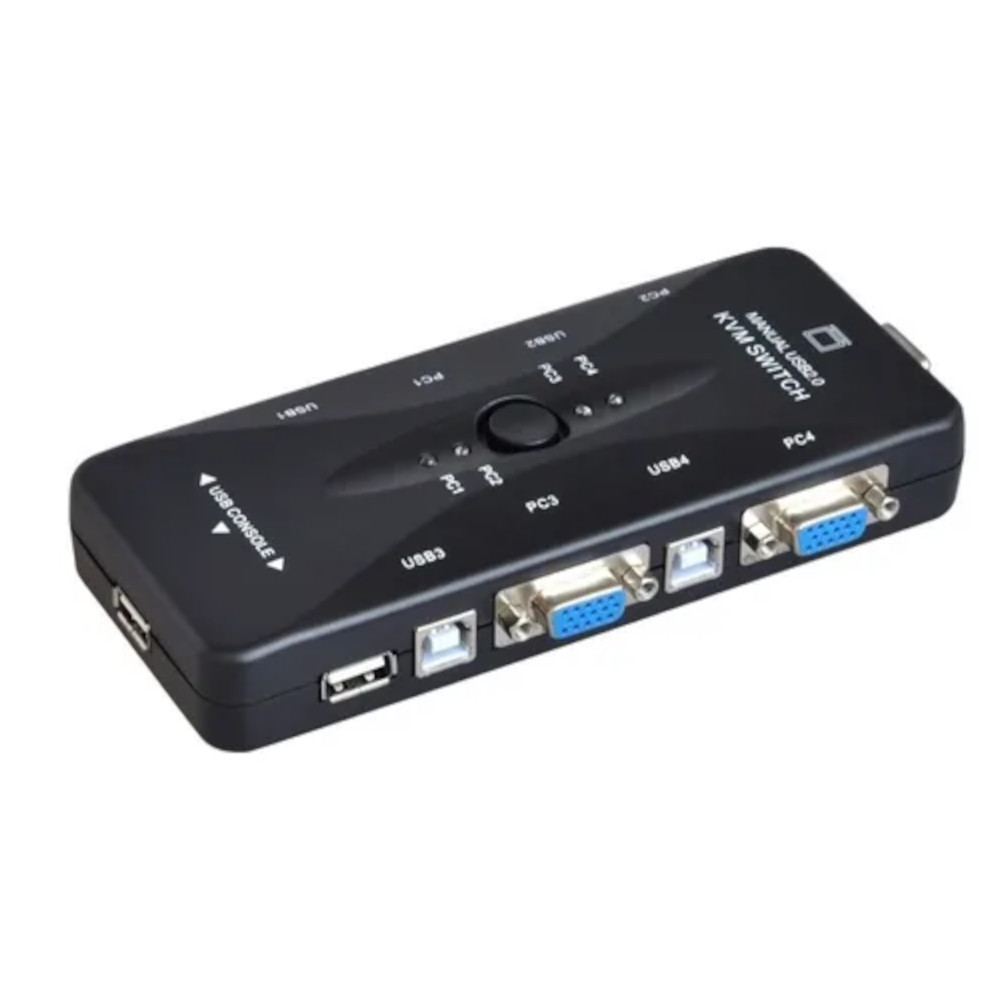 Chaveador KVM USB 4 Portas