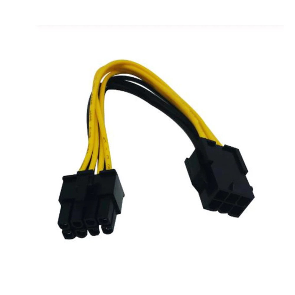 Adaptador de força Pci-e 6 pinos x 8 pinos Placa de vídeo
